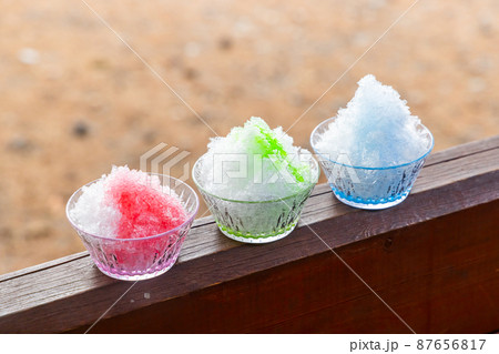 かき氷　Shaved ice that Asian foods 87656817