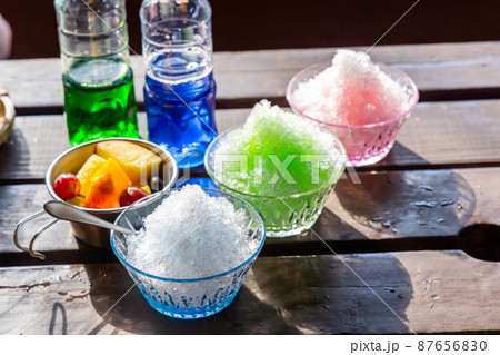 かき氷 Shaved ice that Asian foods かき氷 Shaved ice that Asian foods 87656830