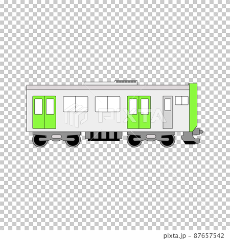 這是一列運輸火車的插圖。請用於旅行等傳單! 這是一列運輸火車的插圖。請用於旅行等傳單! 87657542