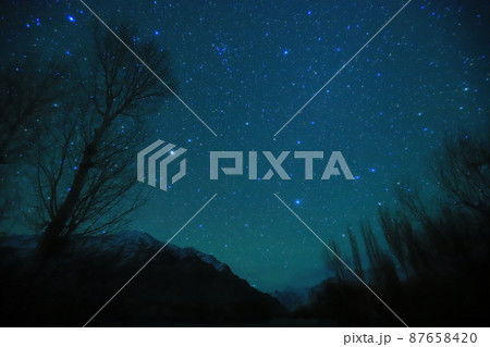 パミール高原 星空 パミール高原 星空 87658420