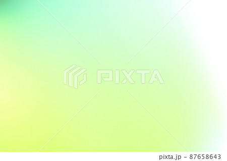 パステルカラーの背景　緑・黄緑色のグラデーション　 87658643