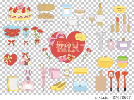 母親節插畫_帶主線 87658697