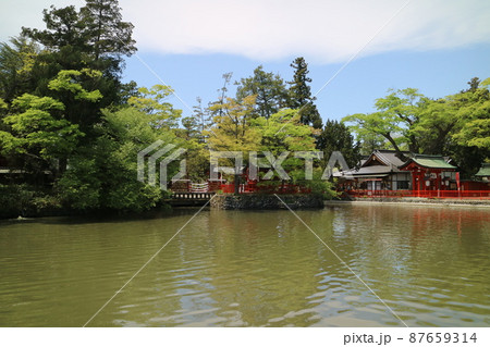 信州上田の春　生島足島神社 87659314