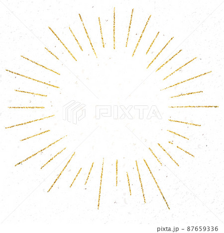 Glittering rays on old paper. Vintage background. 87659336
