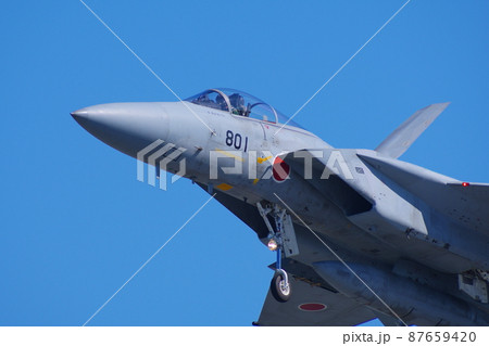 着陸する航空開発実験団のF-15J　岐阜基地 87659420