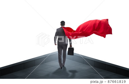 Businessman at the top of mountain Businessman at the top of mountain 87661819