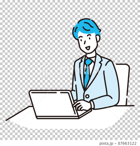 Line art person Line art person 87663122