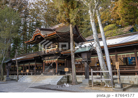 諏訪大社下社秋宮　幣拝殿 87664577