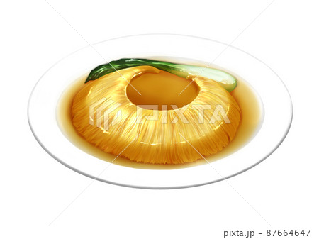 フカヒレの姿煮 ふかひれスープのイラスト素材