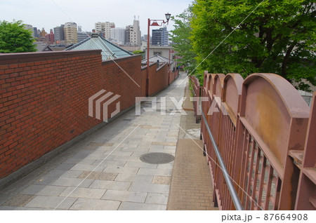 東京都荒川区谷中の富士見坂 東京都荒川区谷中の富士見坂 87664908
