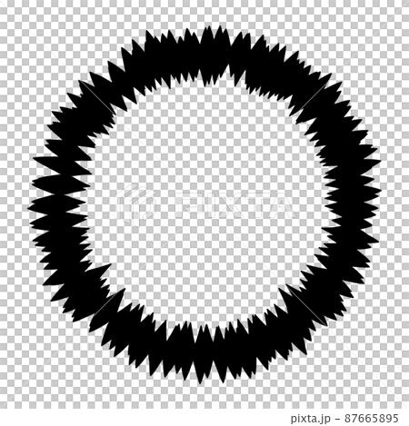 黒色のベタフラッシュの吹き出しのベクター素材 87665895