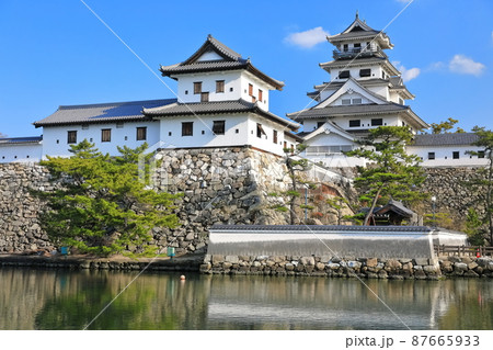 【愛媛県】快晴下の今治城 【愛媛県】快晴下の今治城 87665933