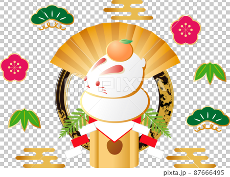 年賀状素材 年賀23 うさぎ 鏡餅 卯年 卯 兎 うさぎ年 かわいい シンプル 和風 イラストのイラスト素材 年賀状素材 年賀23 うさぎ 鏡餅 卯年 卯 兎 うさぎ年 かわいい シンプル 和風 イラストのイラスト素材