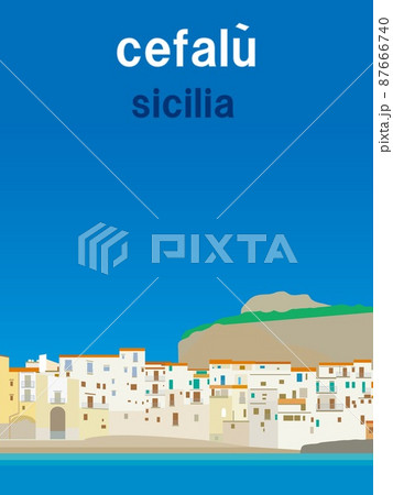 チェファル―　cefalu　シチリア　sicilia　イタリア　italia 87666740