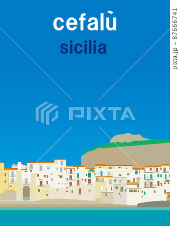 チェファル―　cefalu　シチリア　sicilia　イタリア　italia 87666741