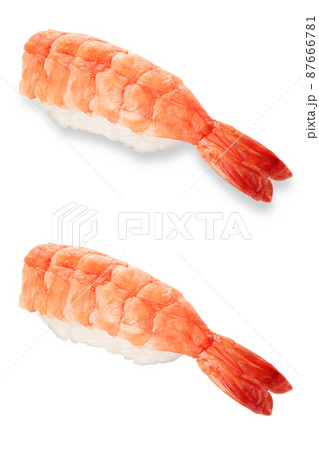 寿司　蒸しエビ　影アリ　影ナシ 87666781