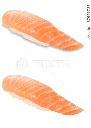寿司　サーモン　影アリ　影ナシ 87666783