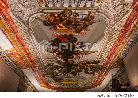 frescoe in hospital de los venerables, Seville, spain frescoe in hospital de los venerables, Seville, spain 87670267