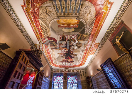 frescoe in hospital de los venerables, Seville, spain frescoe in hospital de los venerables, Seville, spain 87670273