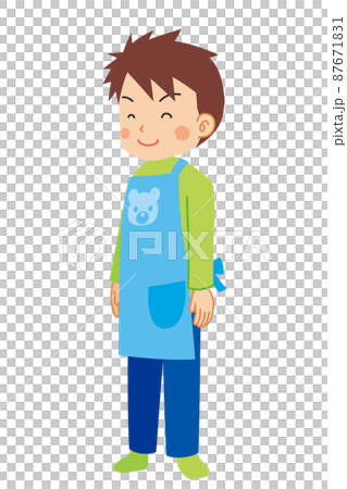 Illustration of a young male nursery teacher who smiles gently, whole body, white background, person, cute, simple Illustration of a young male nursery teacher who smiles gently, whole body, white background, person, cute, simple 87671831