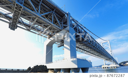 大鳴門橋(淡路島側から)1 大鳴門橋(淡路島側から)1 87672287