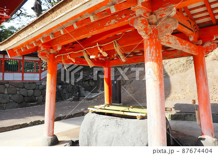 島根県出雲市「日御碕神社 手水舎」 島根県出雲市「日御碕神社 手水舎」 87674404