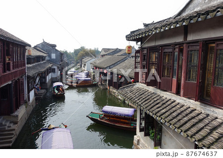 中国 水の都蘇州 周庄の美しい風景 87674637