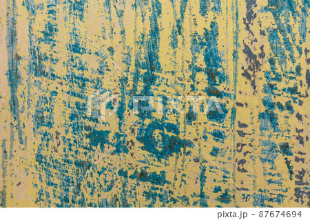 Vintage patterned background in contrast beige and blue colors. Vintage patterned background in contrast beige and blue colors. 87674694