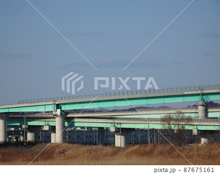 三陸自動車道と仙台北部道路の利府ジャンクション 三陸自動車道と仙台北部道路の利府ジャンクション 87675161