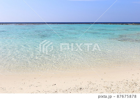 沖縄 伊平屋 島の風景(潮下浜) 沖縄 伊平屋 島の風景(潮下浜) 87675878