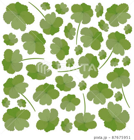 Illustration of A Fresh Green Leaves Background 87675951