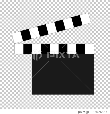 映画の撮影用の道具、カチンコ。 87676353