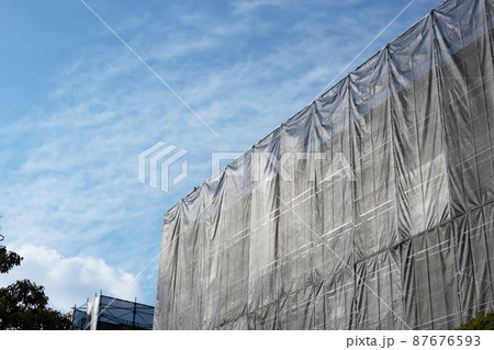 集合住宅の建設現場 集合住宅の建設現場 87676593