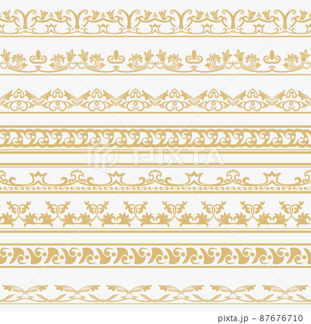 Vector set of dividers. Vector set of dividers. 87676710