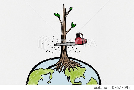 森林破壊ストップ 87677095