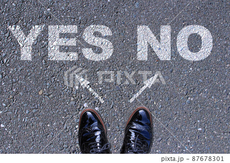 Yes noの選択肢を前に決定する。Make a decision before Yes and N 87678301