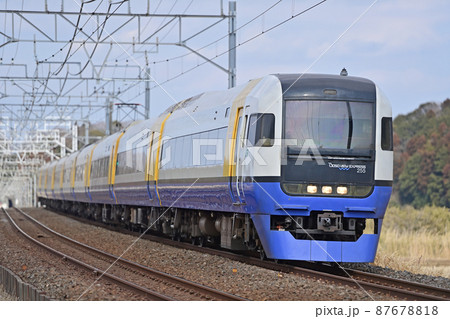 総武本線　佐倉－物井　JR東日本　255系　Be-03編成（幕張）　わかしお 87678818