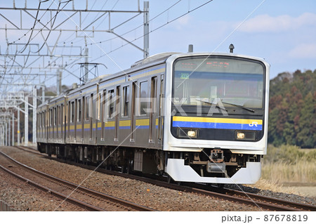 総武本線　佐倉－物井　JR東日本　209系2100番台　C443編成（幕張） 87678819