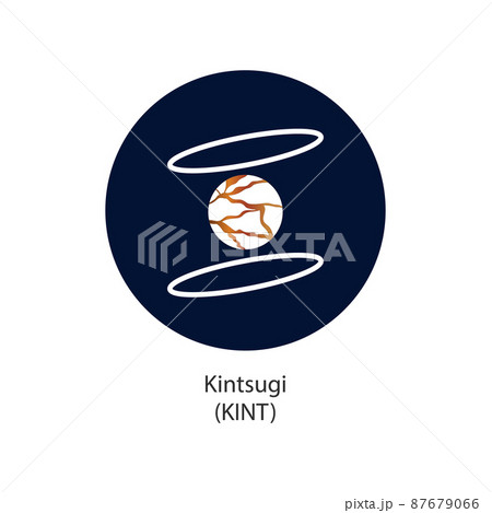 Kintsugi crypto currency token vector logo company icon Kintsugi crypto currency token vector logo company icon 87679066