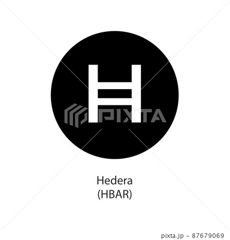 Hedera crypto currency token vector logo... - Stock Illustration [87679069]  - PIXTA