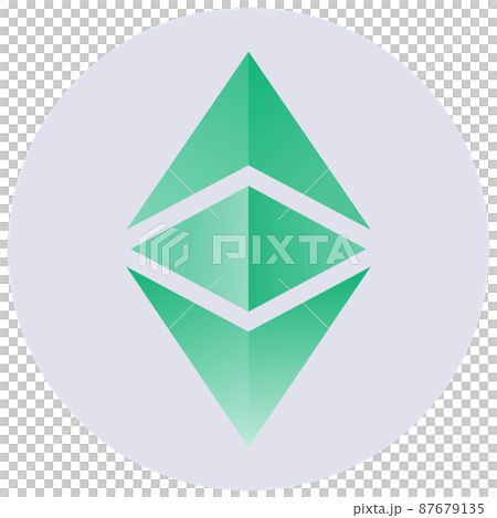 Ethereum Classic ETC cryptocurrency virtual... - Stock Illustration ...