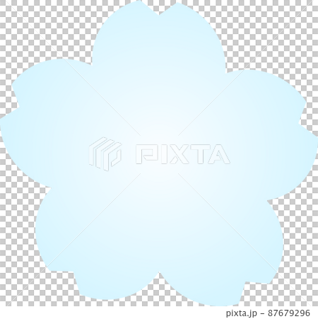 Cherry blossom label light blue 87679296
