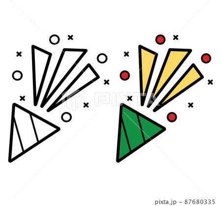 Firework icon on white background, vector illustration 87680335