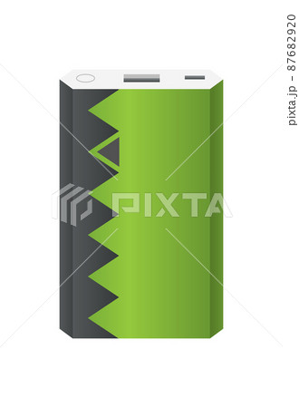 Power bank mockup without USB cable. Colorful portable charger device. External battery for charging with modern design. Powerbank isolated on white background Power bank mockup without USB cable. Colorful portable charger device. External battery for charging with modern design. Powerbank isolated on white background 87682920
