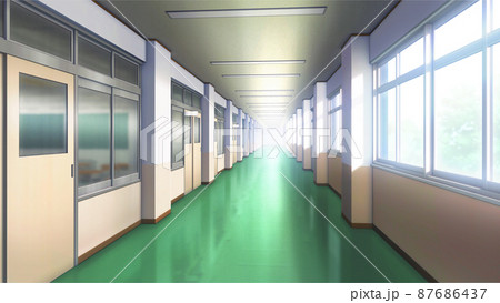 学校_廊下_ノーマル 学校_廊下_ノーマル 87686437
