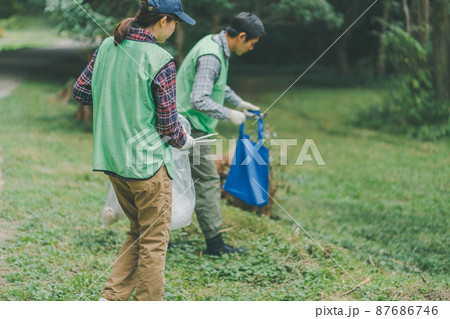 ゴミ拾いボランティア 87686746