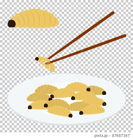 ハチノコのイラストのイラスト素材