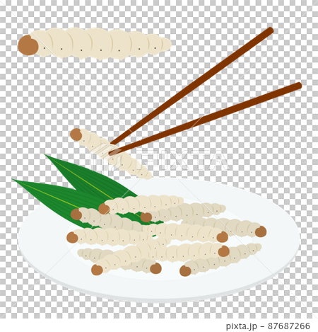 バンブーワームのイラスト 87687266