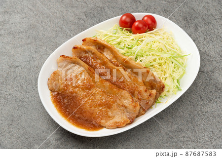 豚ロース肉の生姜焼き 豚ロース肉の生姜焼き 87687583