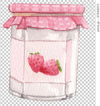 Strawberry harvest and decor watercolor png icon 87688055